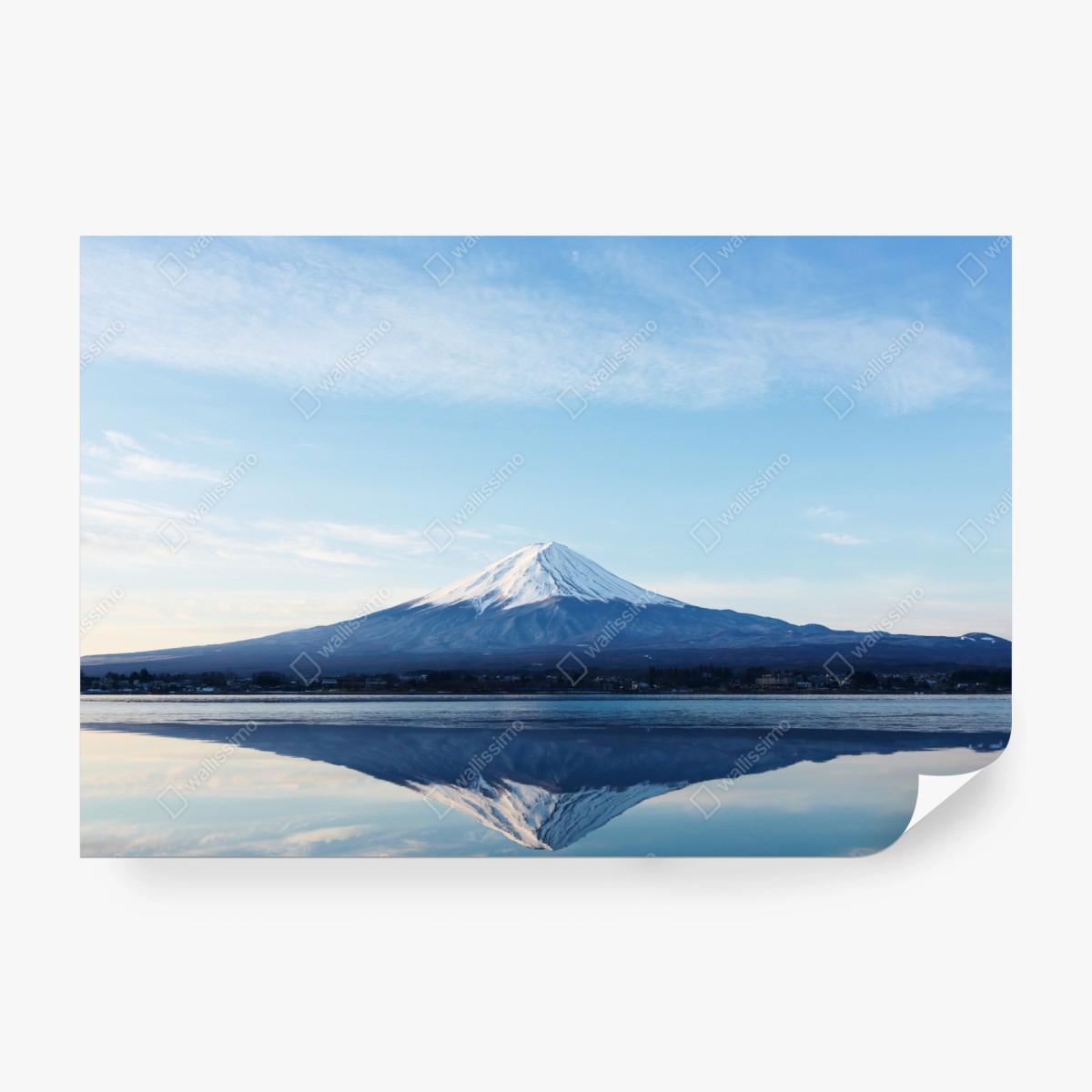 Fototapete berg Fuji spiegelung im see – Wallnifity®
