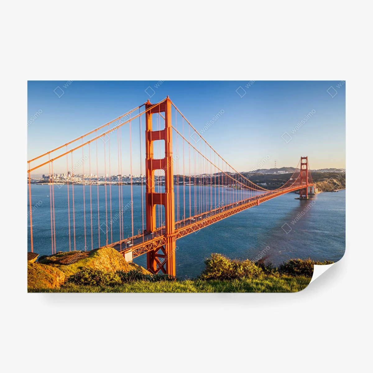 Fototapete panoramablick auf die Golden Gate Bridge – Wallnifity®