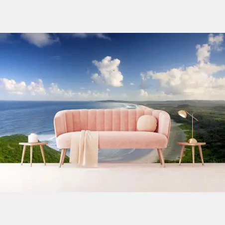 Fototapete panorama der küste von Byron Bay – Wallnifity®