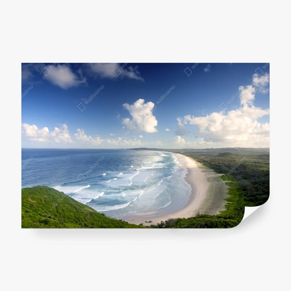 Fototapete panorama der küste von Byron Bay – Wallnifity®