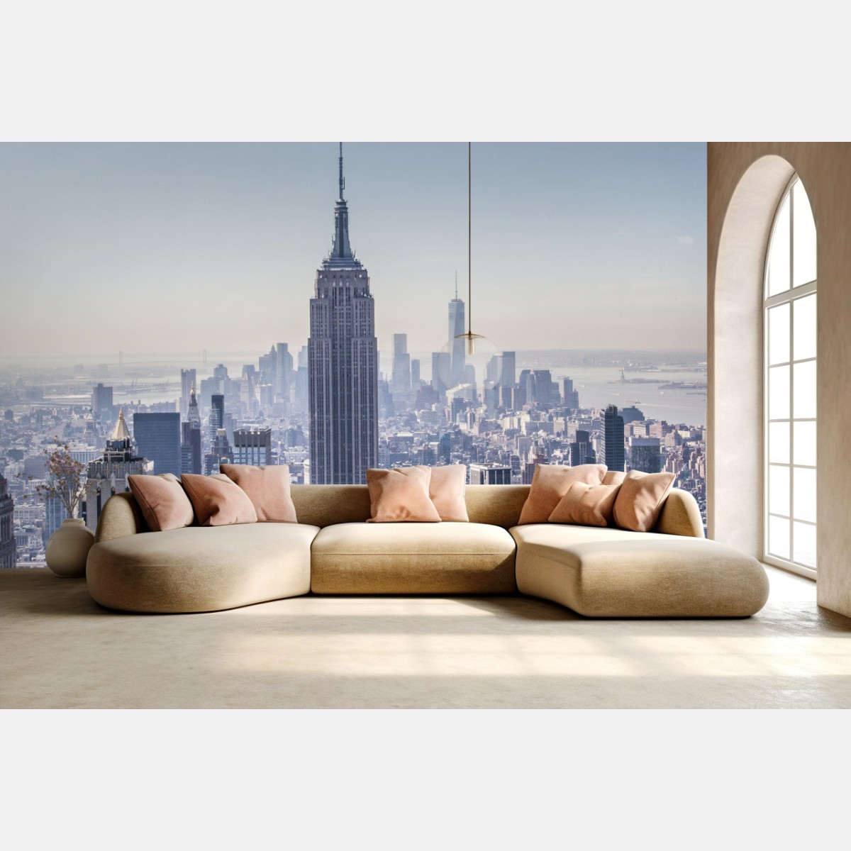 Fototapete New York skyline mit Empire State Building – Wallnifity®