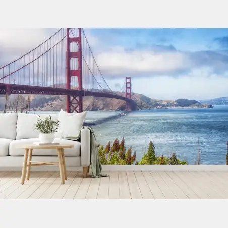 Fototapete Golden Gate über der Bucht von San Francisco – Wallnifity®