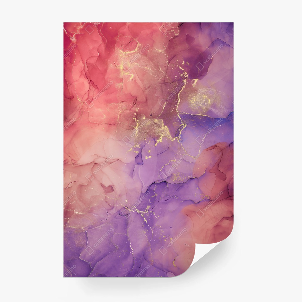 Fototapete ätherische rosa und lila marmoroptik – Wallnifity®