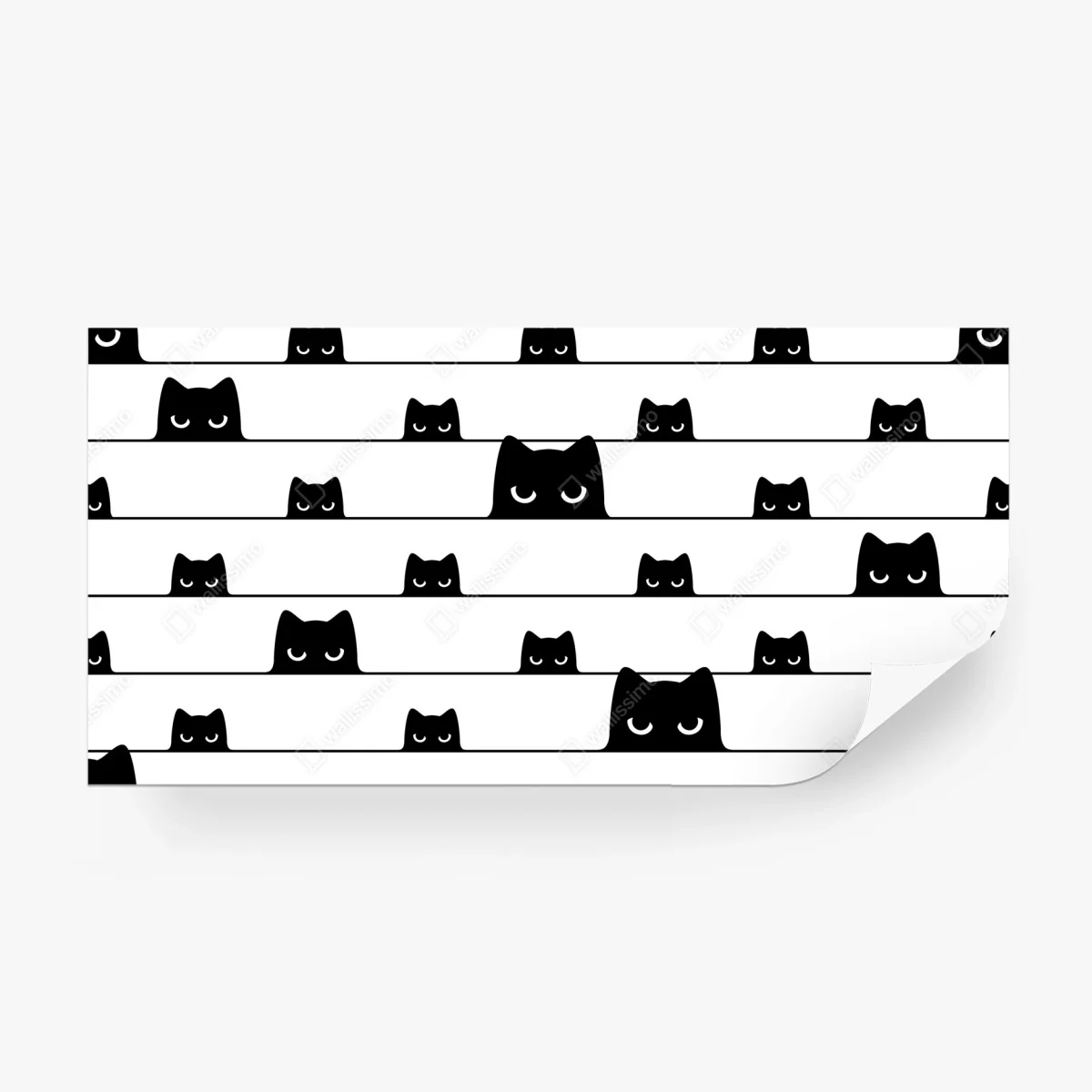 Fototapete verspielte katzen zwischen streifen – Wallnifity®