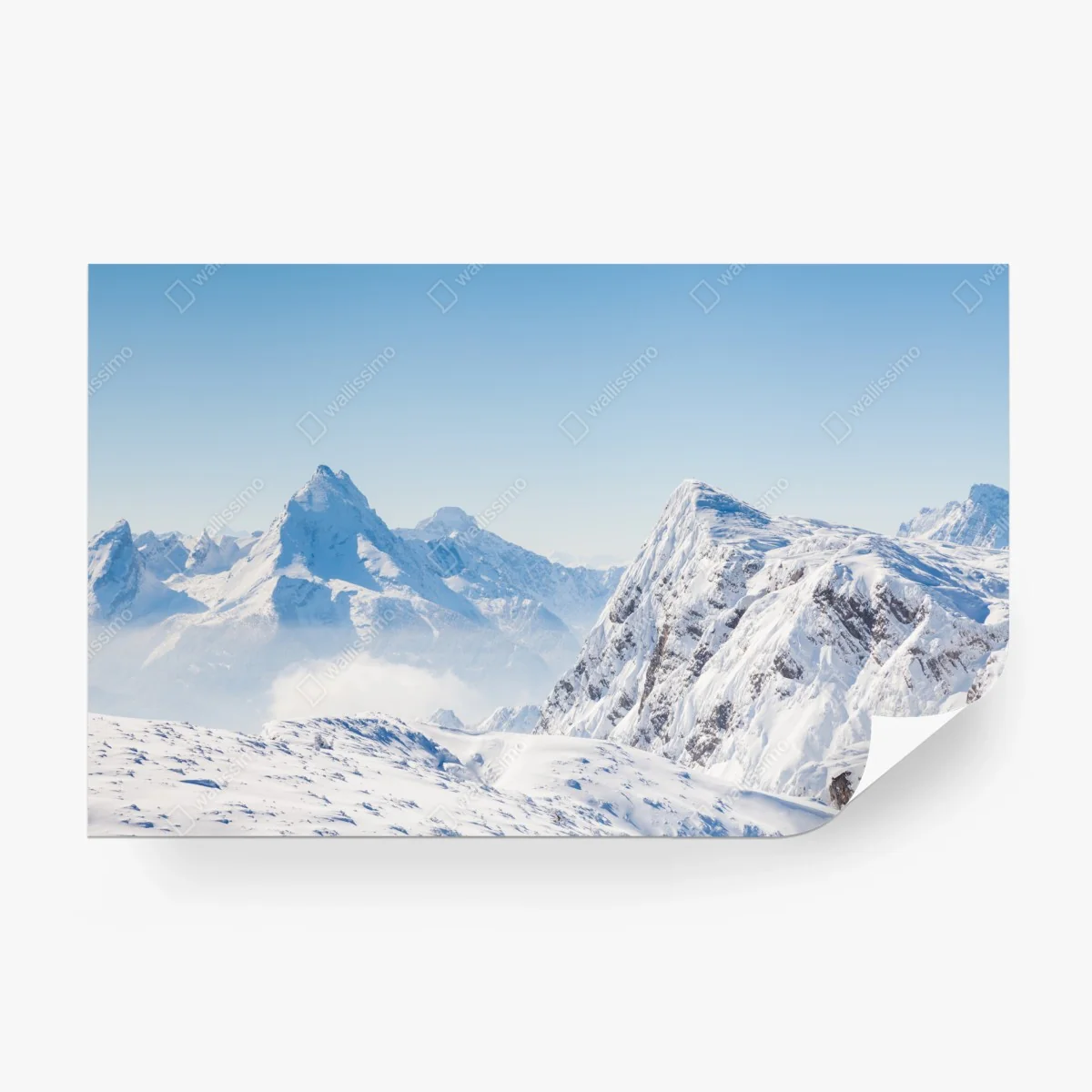 Fototapete ruhige panorama verschneiter berge – Wallnifity® Fototapete ruhige panorama verschneiter berge – Wallnifity®