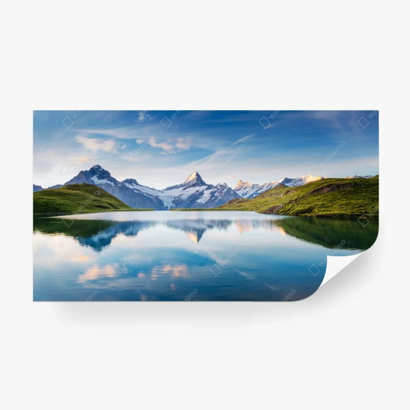 Fototapete majestätische Alpen-reflexion am Bachalpsee – Wallnifity®