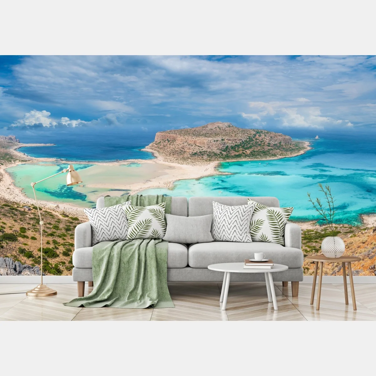 Fototapete Balos Lagoon, Kreta panorama strandblick – Wallnifity® Fototapete Balos Lagoon, Kreta panorama strandblick – Wallnifity®