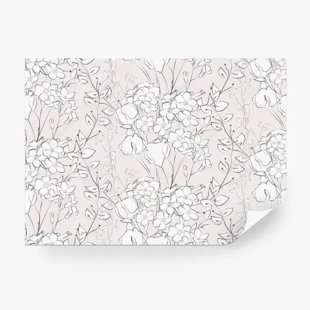 Fototapete zartes pastellblumenmuster – Wallnifity®