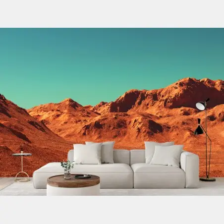 Fototapete marslandschaft — planetarische szene – Wallnifity®