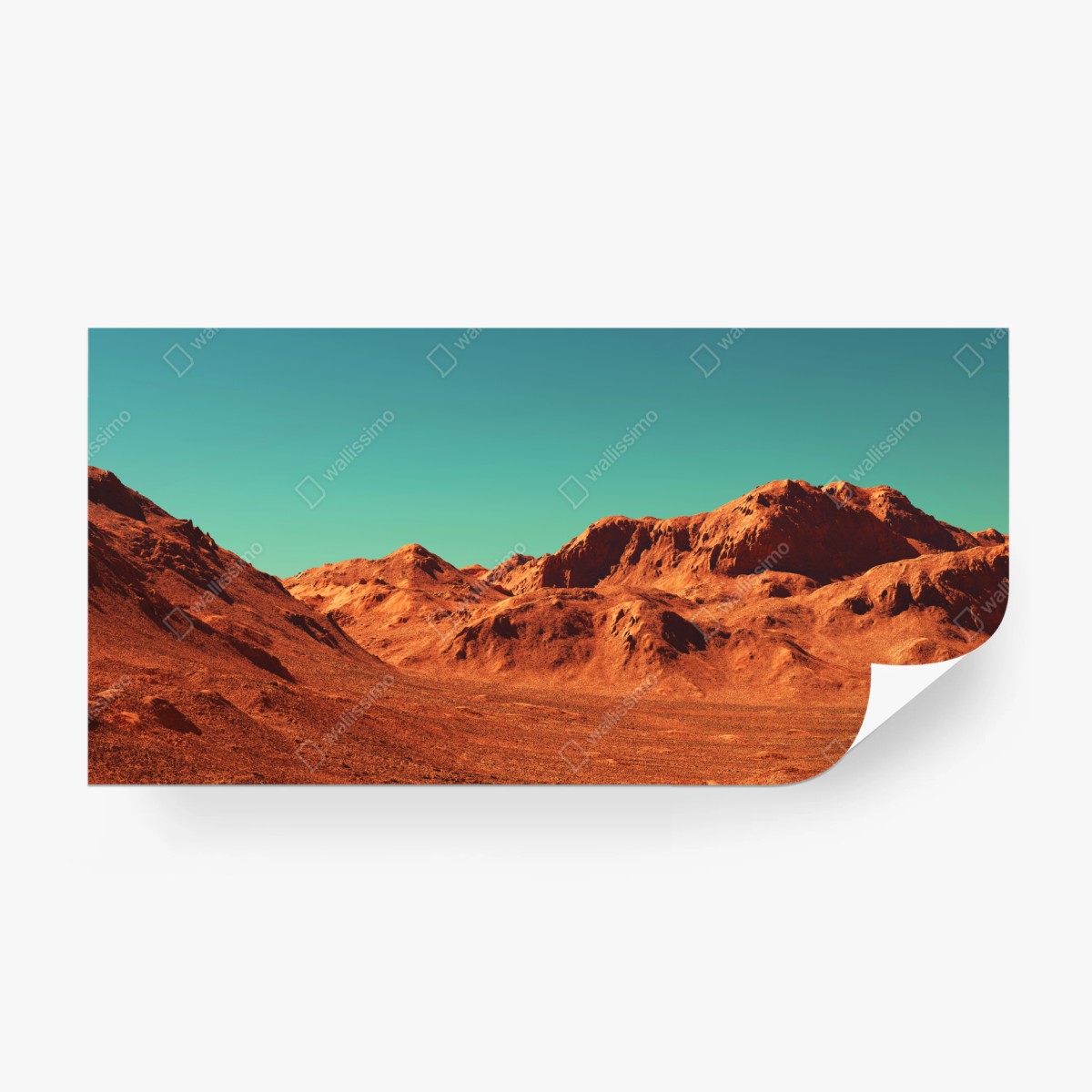 Fototapete marslandschaft — planetarische szene – Wallnifity®