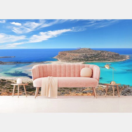 Fototapete lagune Balos türkislandschaft, Kreta – Wallnifity®