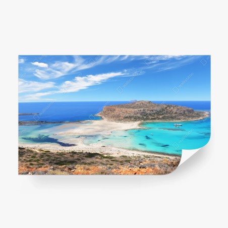Fototapete lagune Balos türkislandschaft, Kreta – Wallnifity®