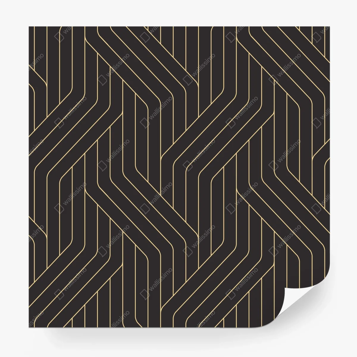 Fototapete geometrisches art deco muster in schwarz und gold – Wallnifity® Fototapete geometrisches art deco muster in schwarz und gold – Wallnifity®