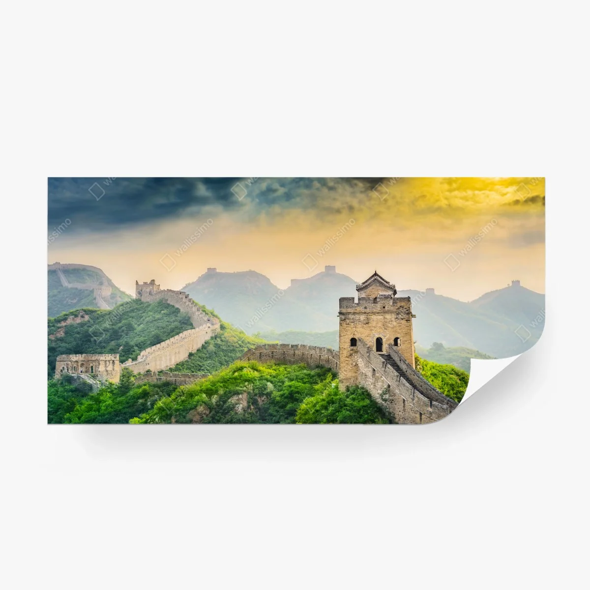 Fototapete sonnenaufgang über der Chinesischen Mauer – Wallnifity®