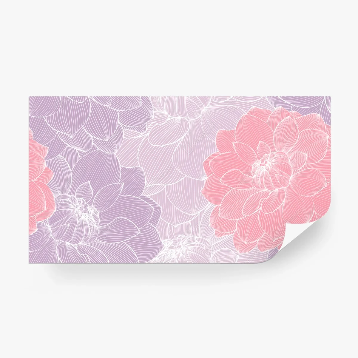 Fototapete zartes pastell blumenmuster – Wallnifity®