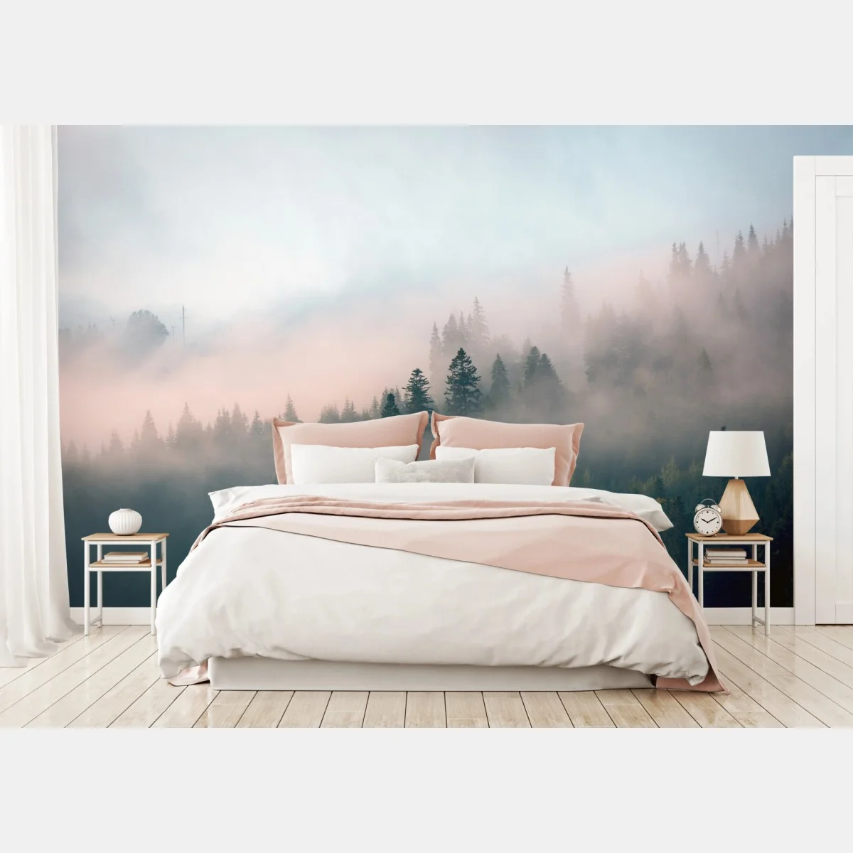 Fototapete nebliger morgenwald – Wallnifity® Fototapete nebliger morgenwald – Wallnifity®