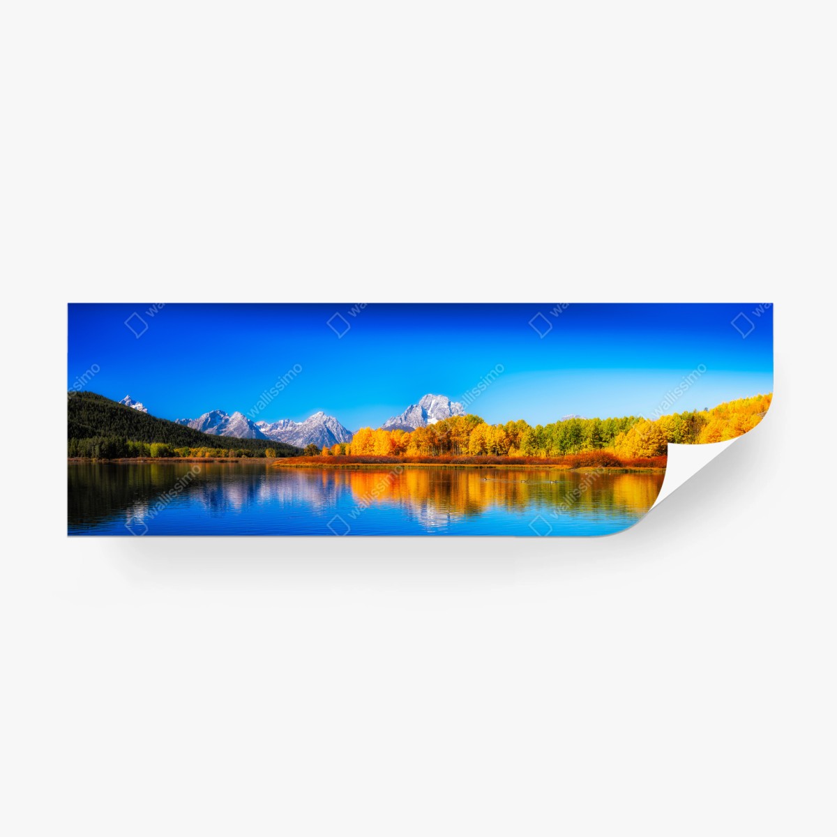 Fototapete herbstliche berge und seenlandschaft – Wallnifity®
