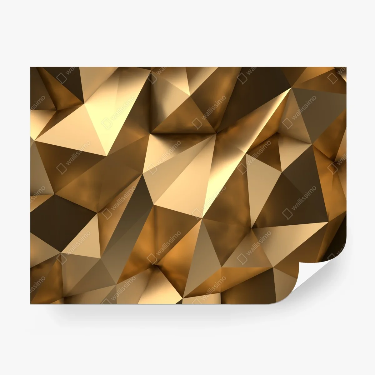 Fototapete goldene geometrische facetten – Wallnifity®