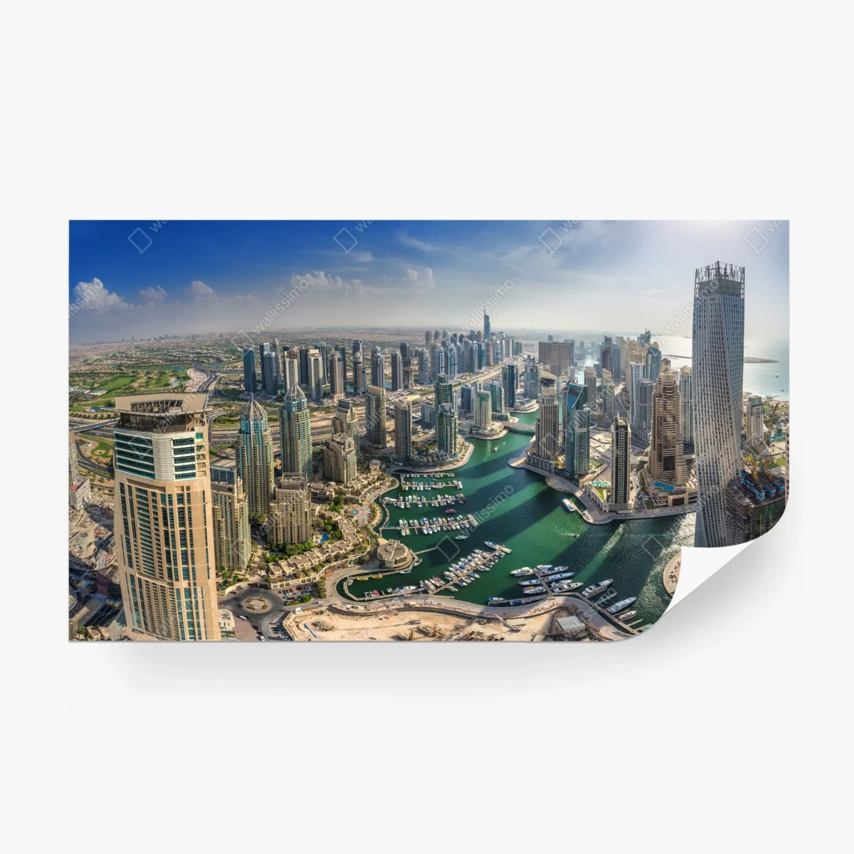 Fototapete Dubai Marina panorama skyline – Wallnifity®