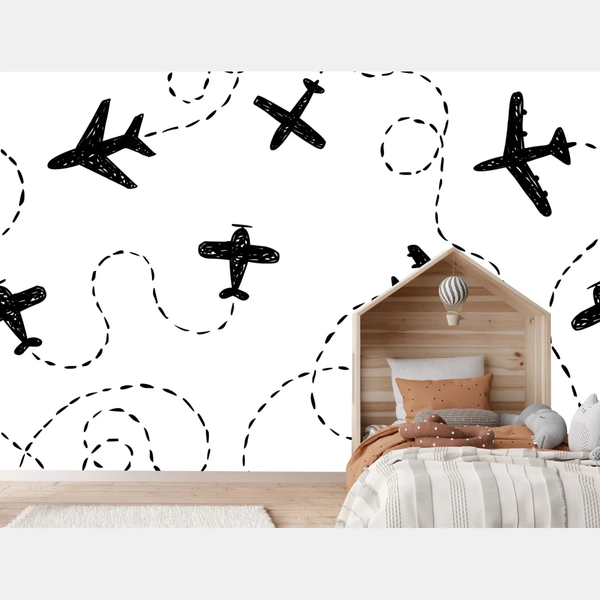 Fototapete handgezeichnetes flugzeugmuster – Wallnifity® Fototapete handgezeichnetes flugzeugmuster – Wallnifity®