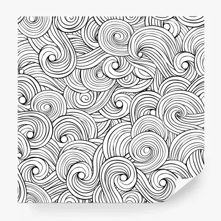 Fototapete schwarzweißes spiralmuster – Wallnifity®