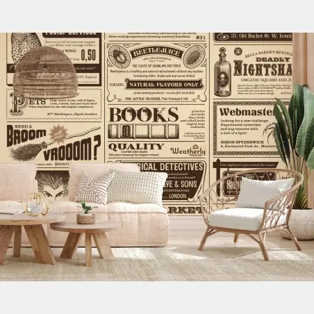 Fototapete collage alter magischer anzeigen – Wallnifity®