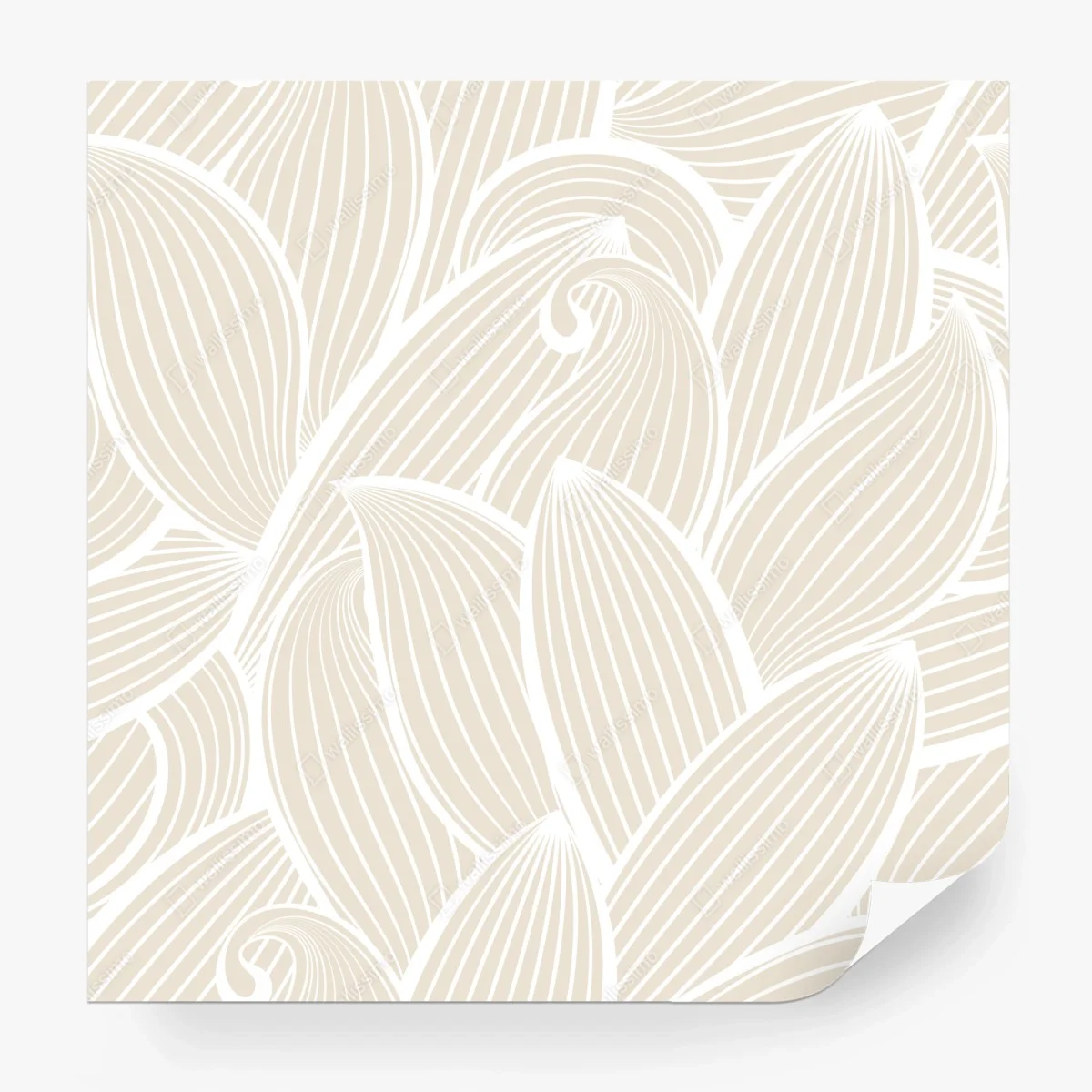 Fototapete zartes beige botanisches muster – Wallnifity® Fototapete zartes beige botanisches muster – Wallnifity®