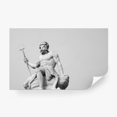 Fototapete Neptun klassisches standbild in monochrom – Wallnifity®