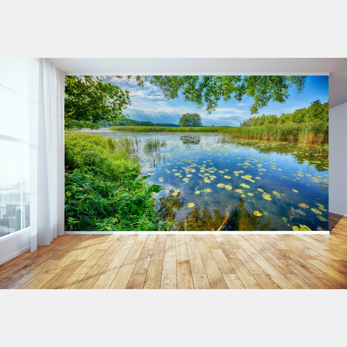 Fototapete sommer am Masurensee – Wallnifity®