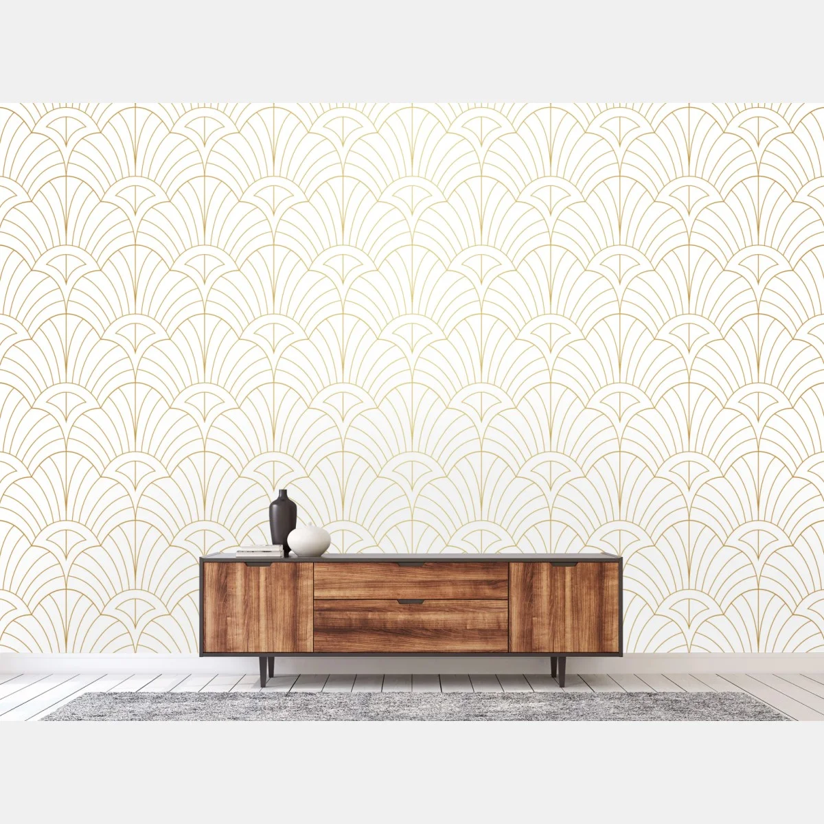 Fototapete goldenes art deco muster – Wallnifity® Fototapete goldenes art deco muster – Wallnifity®