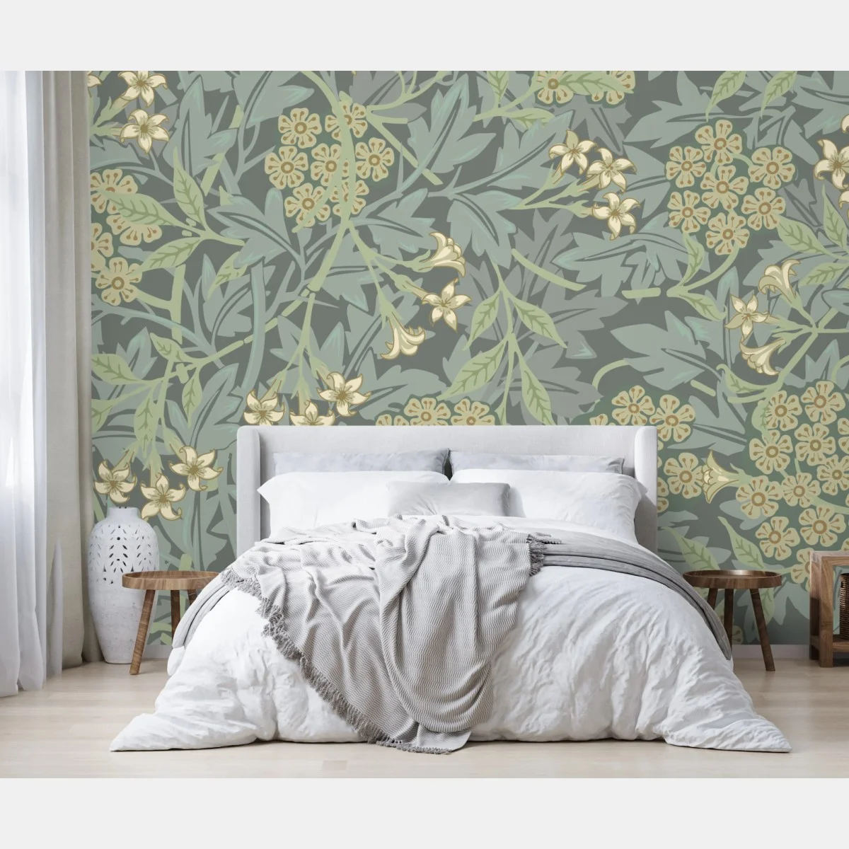 Fototapete vintage botanisches blumenmuster – Wallnifity® Fototapete vintage botanisches blumenmuster – Wallnifity®