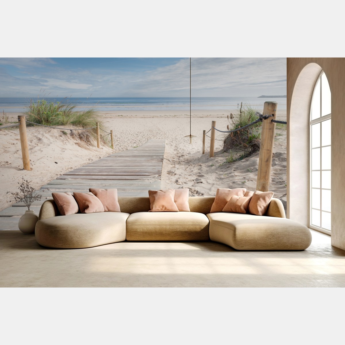 Fototapete ruhiger steg zum meer – Wallnifity®