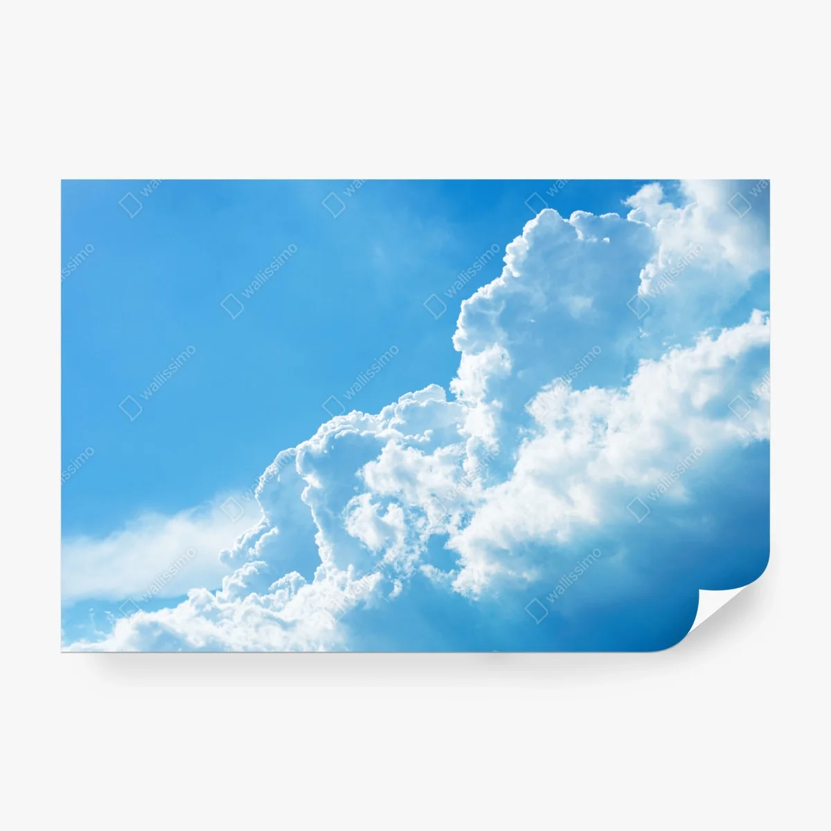 Fototapete sanfter blauer himmel mit fluffigen wolken – Wallnifity® Fototapete sanfter blauer himmel mit fluffigen wolken – Wallnifity®