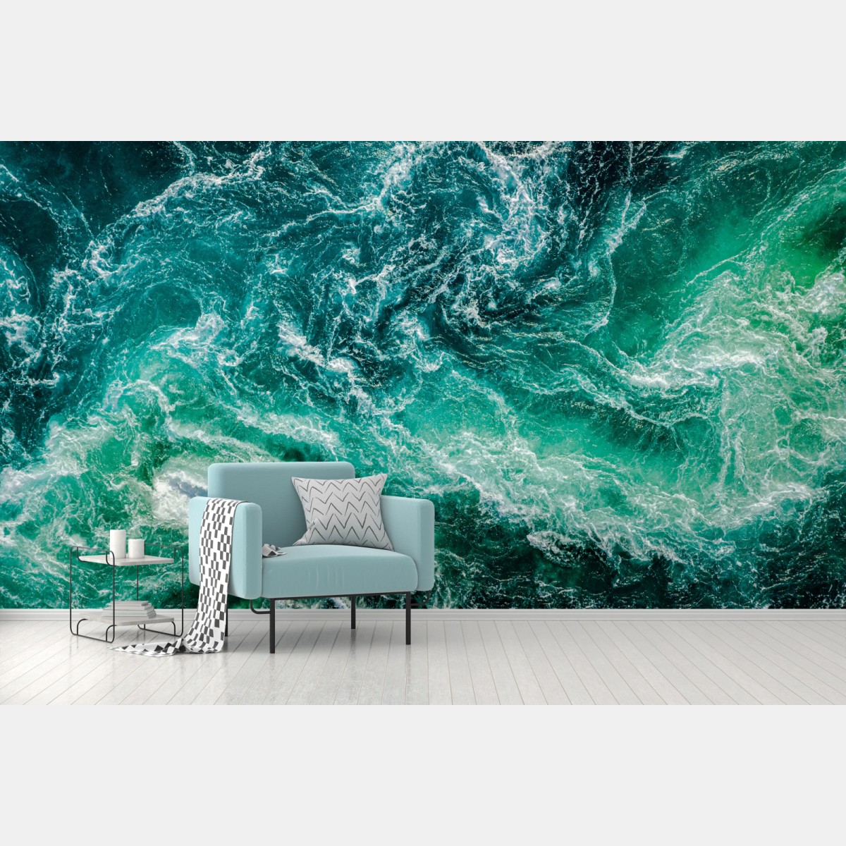 Fototapete maelstrom bei Saltstraumen, Norwegen – Wallnifity®
