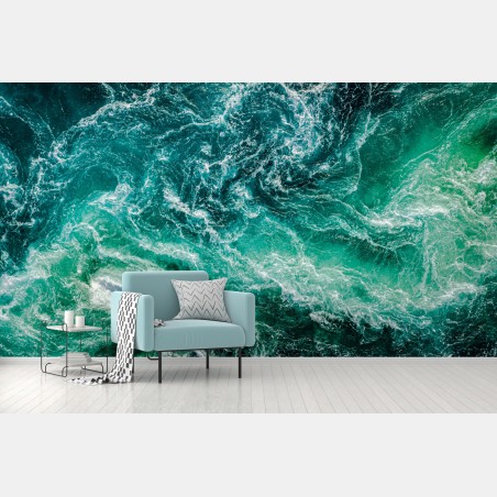 Fototapete maelstrom bei Saltstraumen, Norwegen – Wallnifity®
