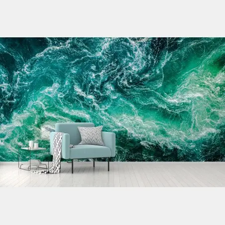 Fototapete maelstrom bei Saltstraumen, Norwegen – Wallnifity®