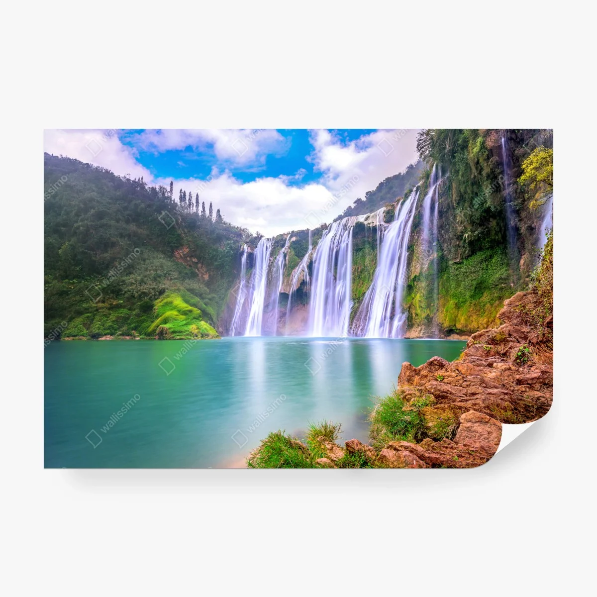 Fototapete wasserfall Jiulong in Luoping – Wallnifity®