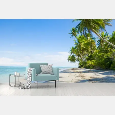 Fototapete tropischer palmenstrand – Wallnifity®