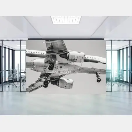 Fototapete nahaufnahme der unterseite eines flugzeugs – Wallnifity®