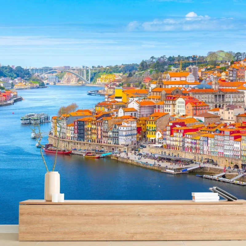 Fototapete Porto uferpanorama – Wallnifity®