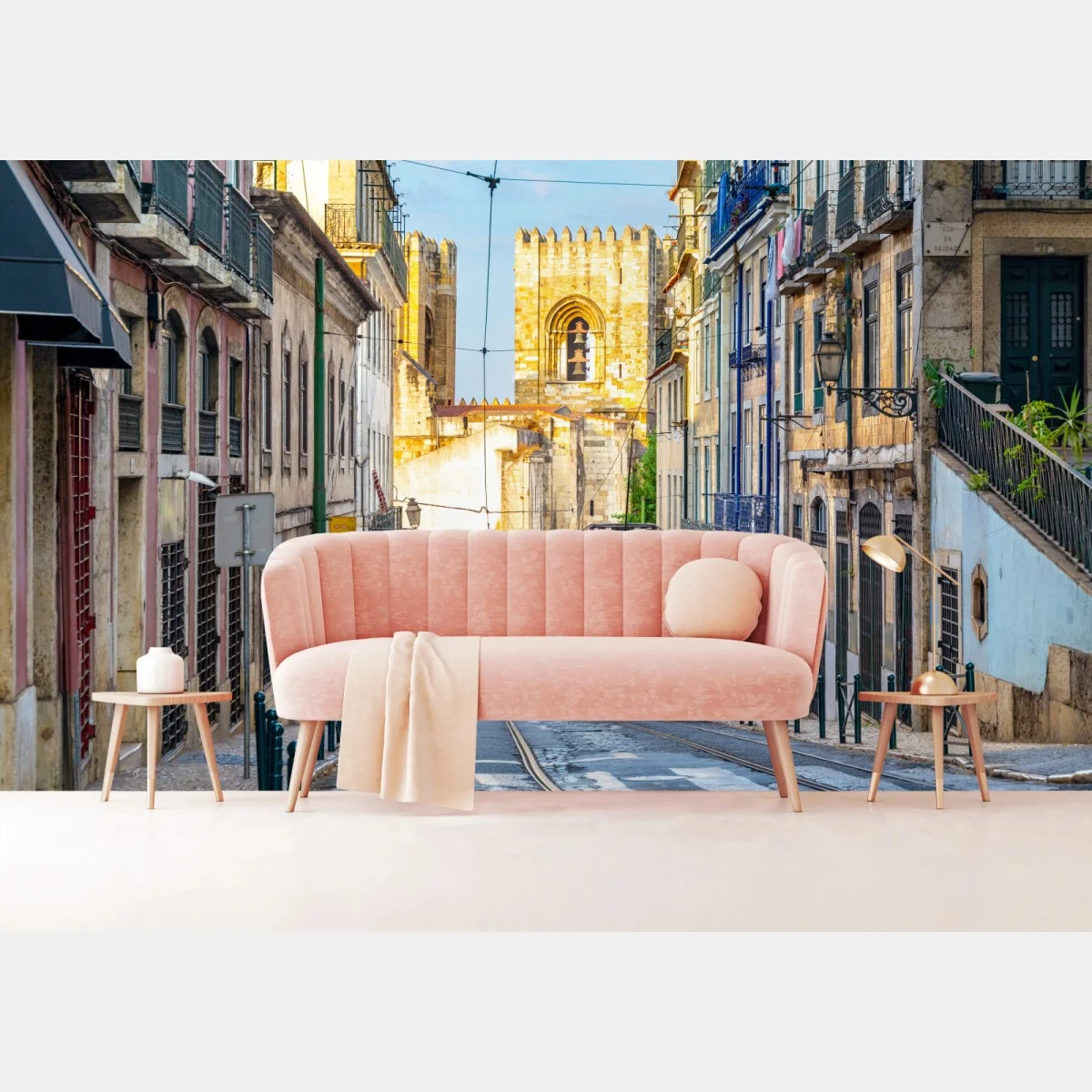 Fototapete sonnige straßenbahnen in Lissabon – Wallnifity® Fototapete sonnige straßenbahnen in Lissabon – Wallnifity®