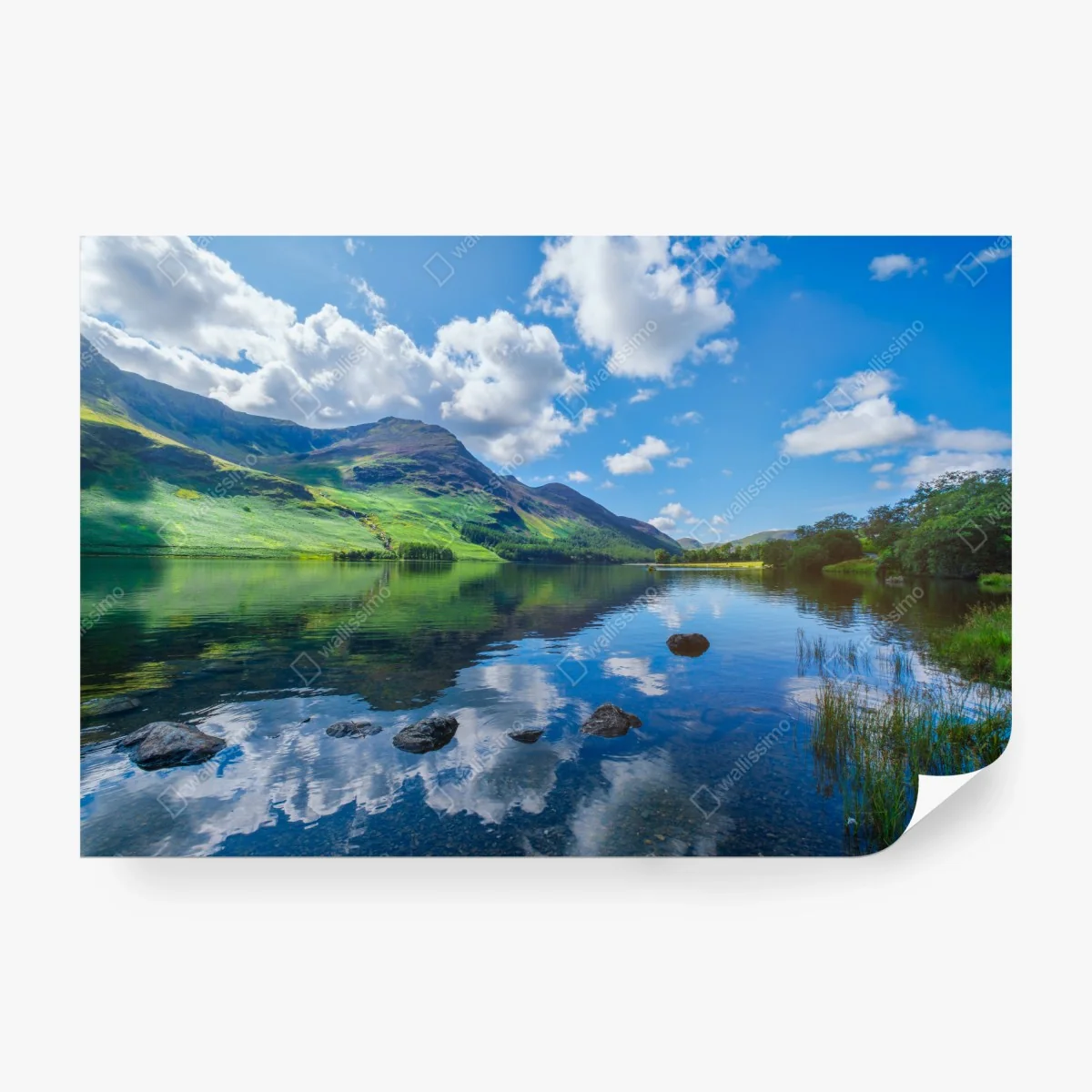 Fototapete ruhige bergspiegelungen im Lake District – Wallnifity®