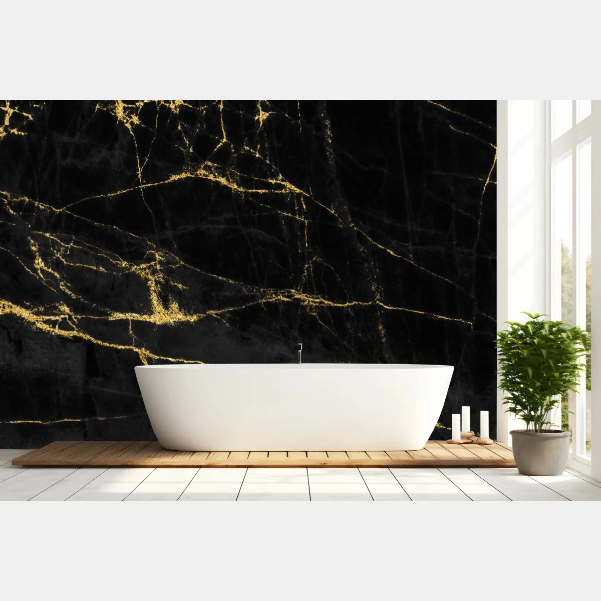 Fototapete schwarzer marmor mit goldenen adern – Wallnifity® Fototapete schwarzer marmor mit goldenen adern – Wallnifity®