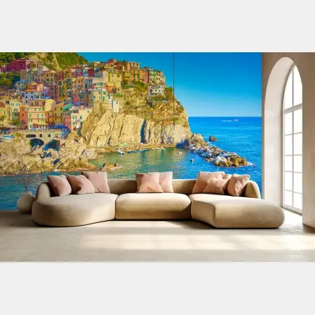 Fototapete buntes küstendorf in Cinque Terre – Wallnifity®
