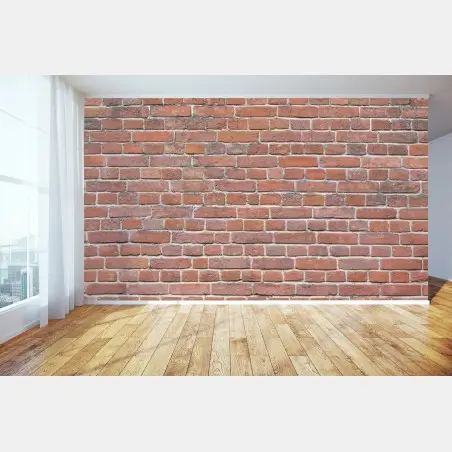 Fototapete textur rote ziegelwand – Wallnifity®