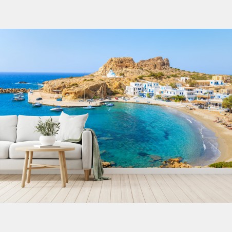 Fototapete bucht Finiki, Karpathos – Wallnifity®