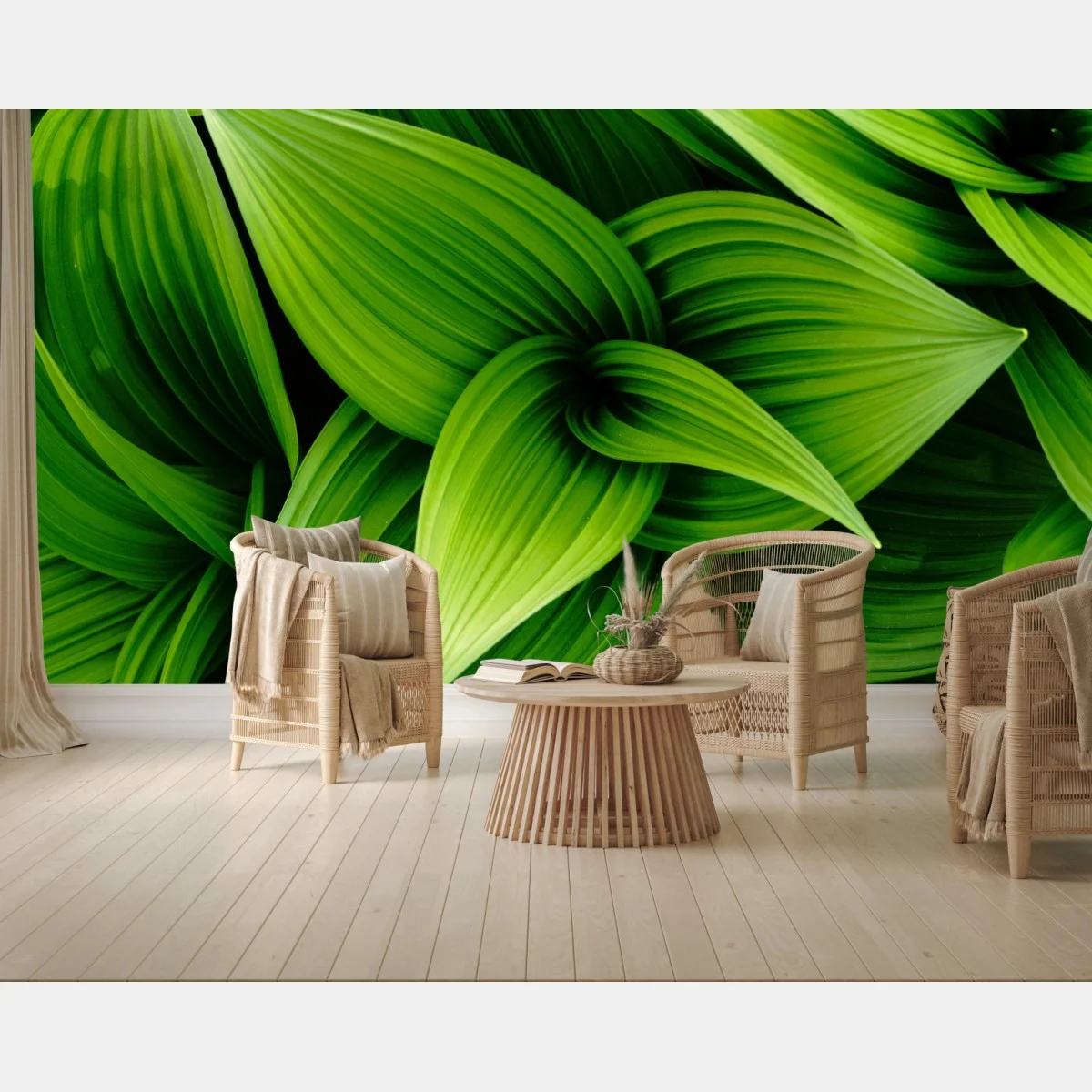 Fototapete üppige grüne blätter – Wallnifity® Fototapete üppige grüne blätter – Wallnifity®