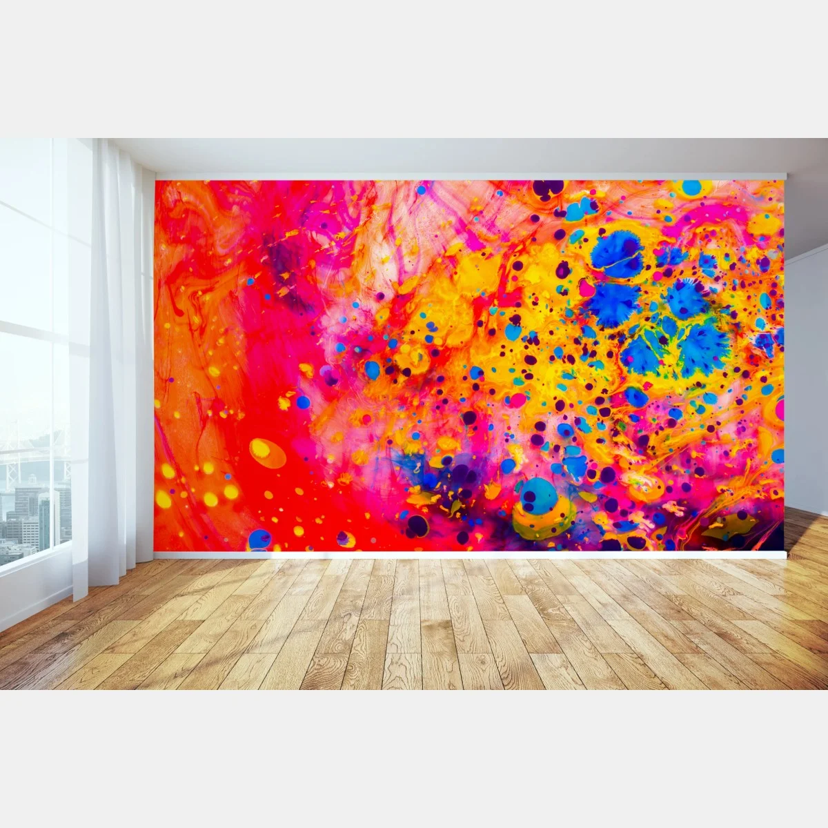 Fototapete ebru marmorierung abstrakt in lebendigen farben – Wallnifity® Fototapete ebru marmorierung abstrakt in lebendigen farben – Wallnifity®