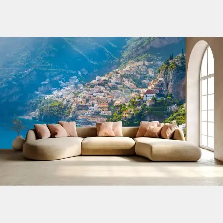 Fototapete Positano: buntes küstendorf an der Amalfiküste – Wallnifity®