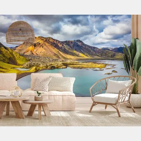 Fototapete sommersee auf Island – Wallnifity®
